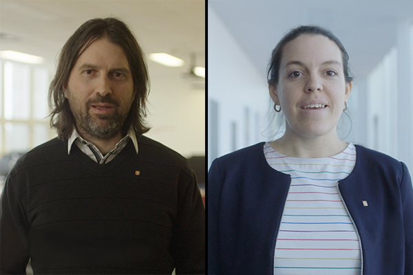 Christian Gagné and Flavie Lavoie-Cardinal