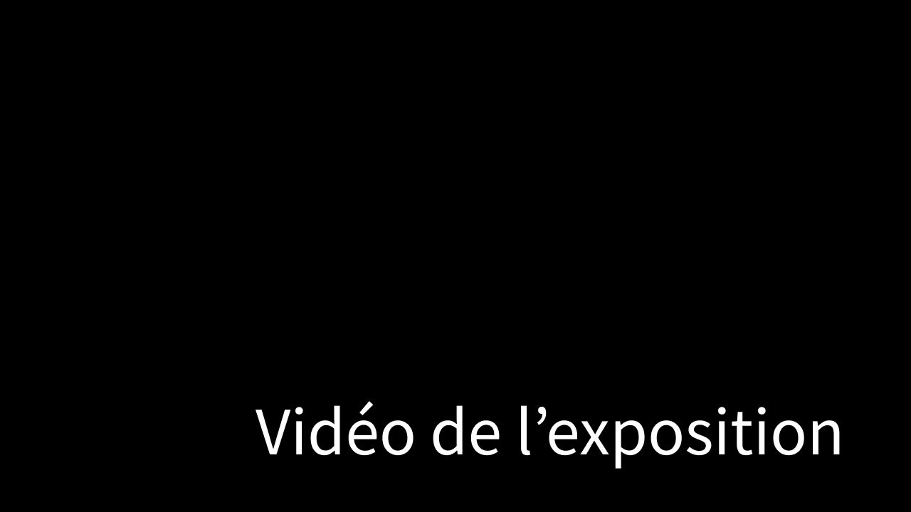 Vidéo de l'exposition Je murmure mémoire pour marquer le pli