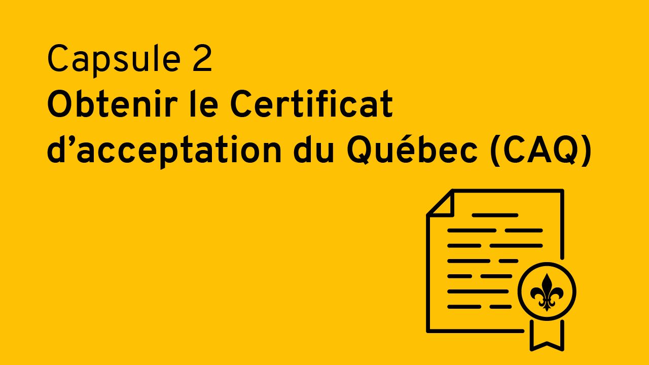 Obtenir le CAQ