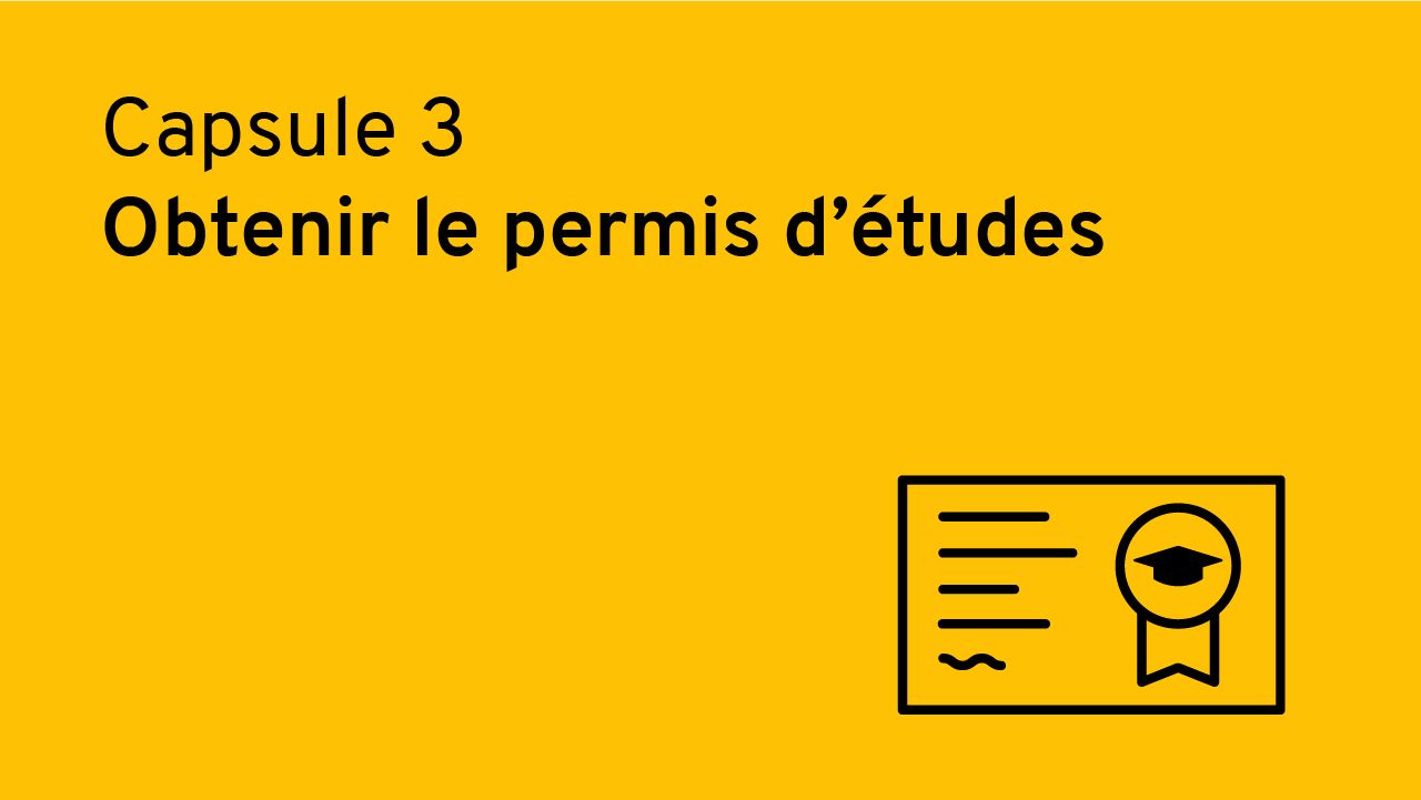 Obtenir le permis d'études