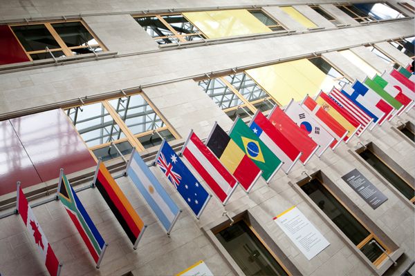 Drapeaux de plusieurs pays