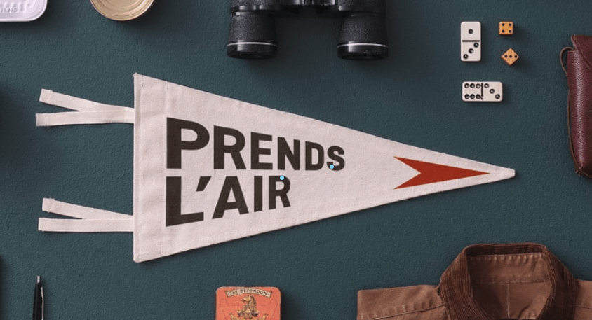 drapeau "Prends l'air"
